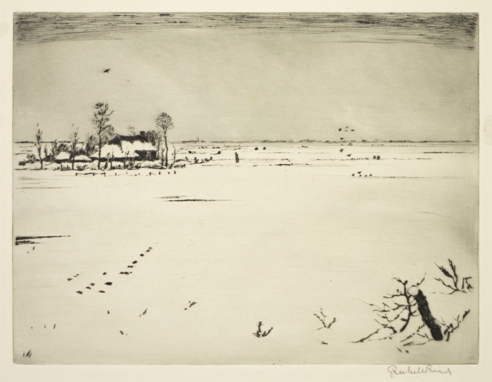 Winterlandschap bij Groningen