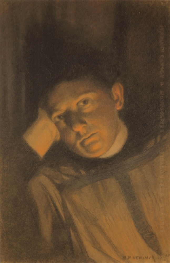 Portret van jonge man of vrouw.