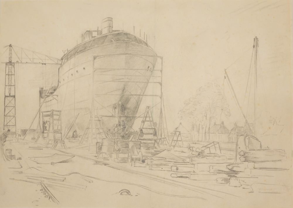 Scheepswerf Van Diepen te Waterhuizen.