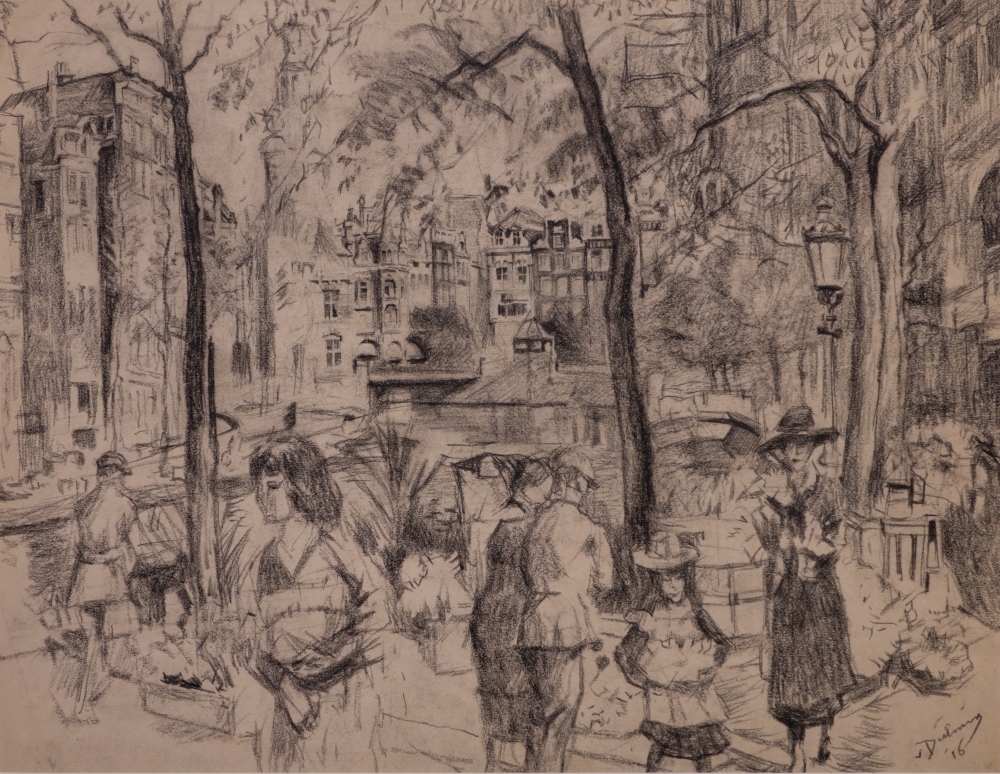 Straatscene in Amsterdam.