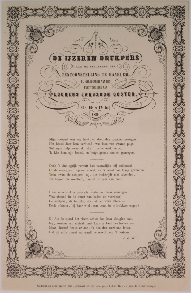 "De ijzeren drukpers".