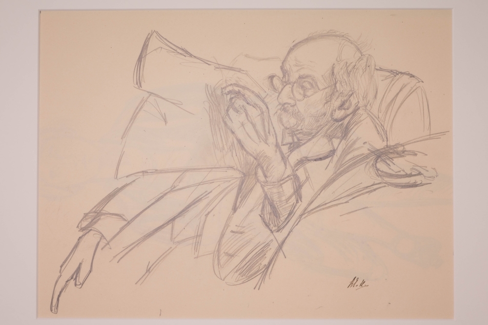 Portret van Samuel van Houten.