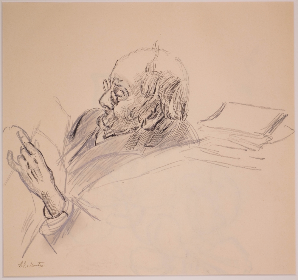 Portret van Samuel van Houten.