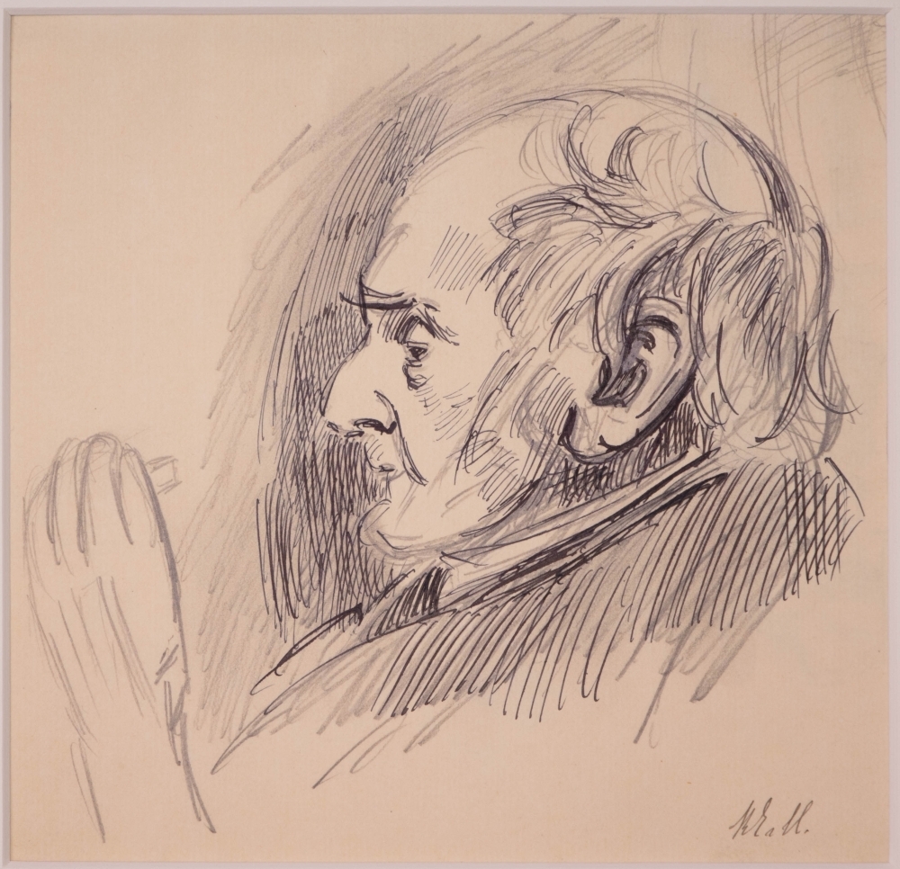 Portret van Samuel van Houten.