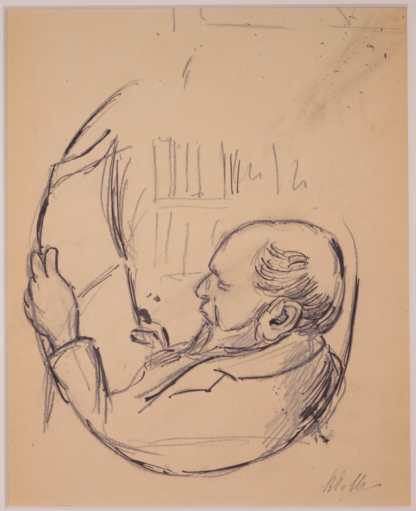 Portret van Samuel van Houten.