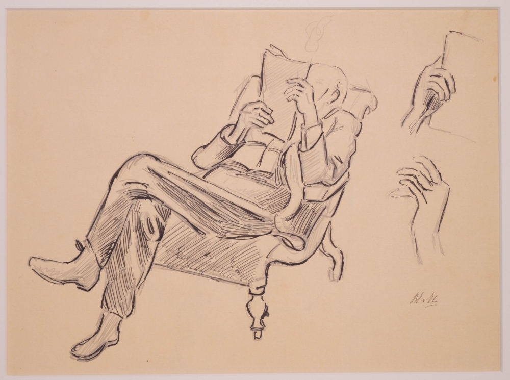 Portret van Samuel van Houten.