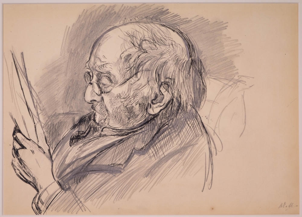 Portret van Samuel van Houten.