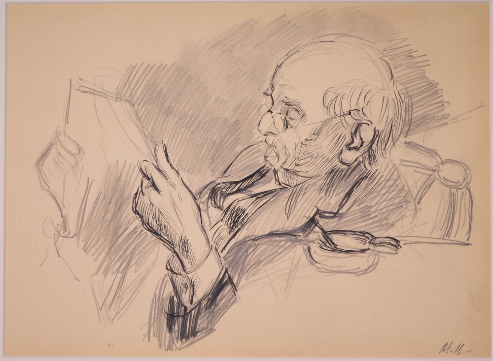 Portret van Samuel van Houten.