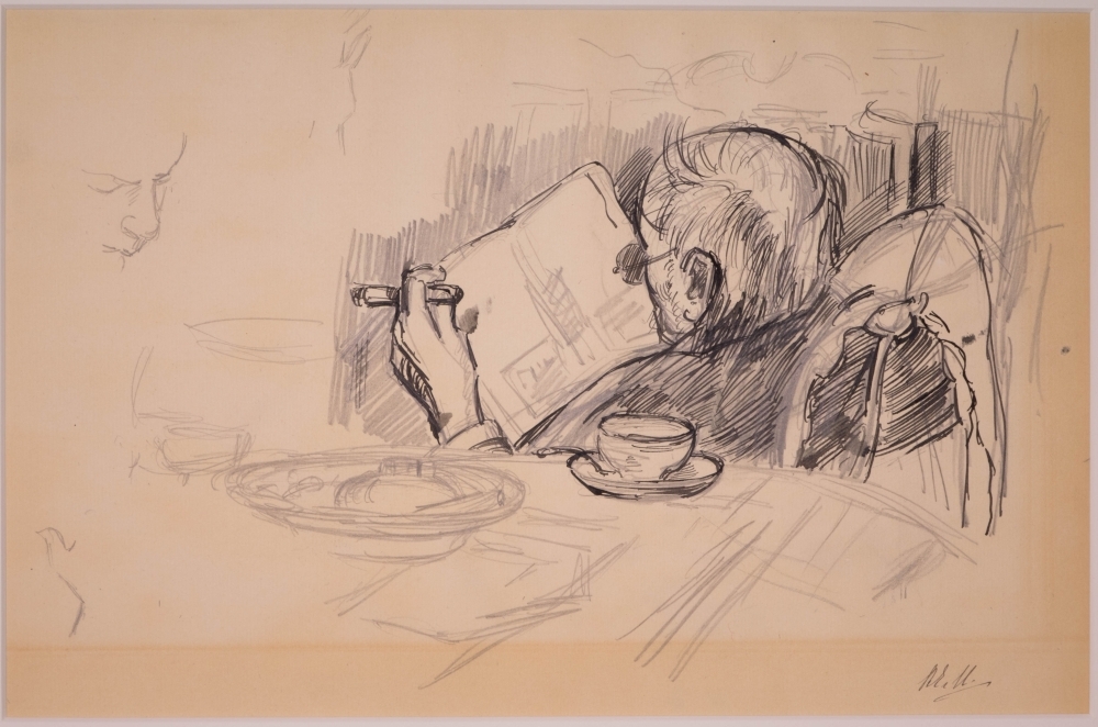 Portret van Samuel van Houten.