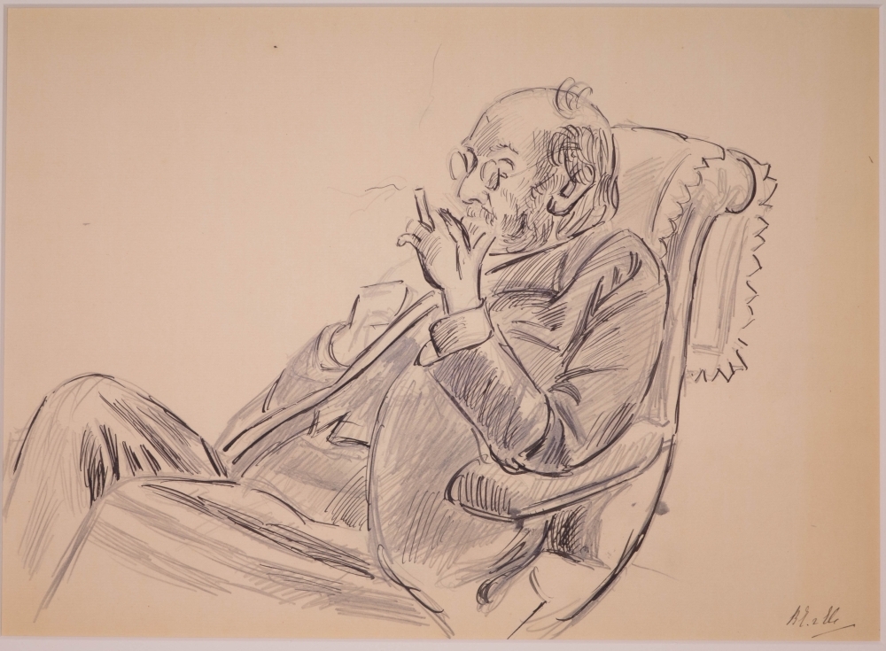 Portret van Samuel van Houten.