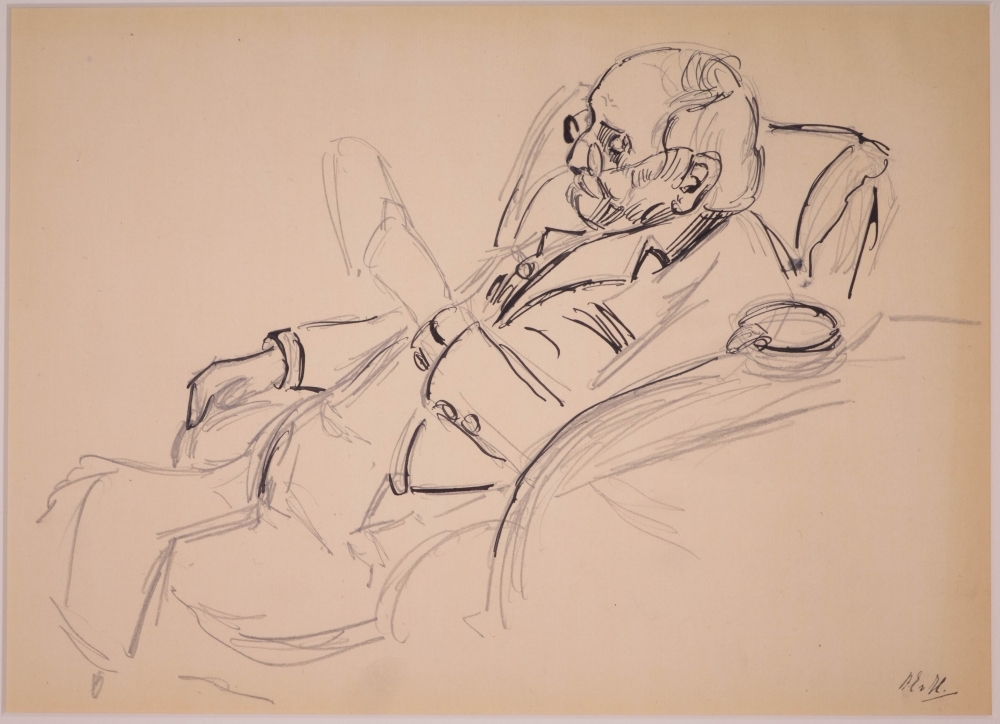 Portret van Samuel van Houten.