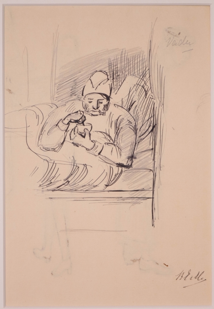 Portret van Samuel van Houten.