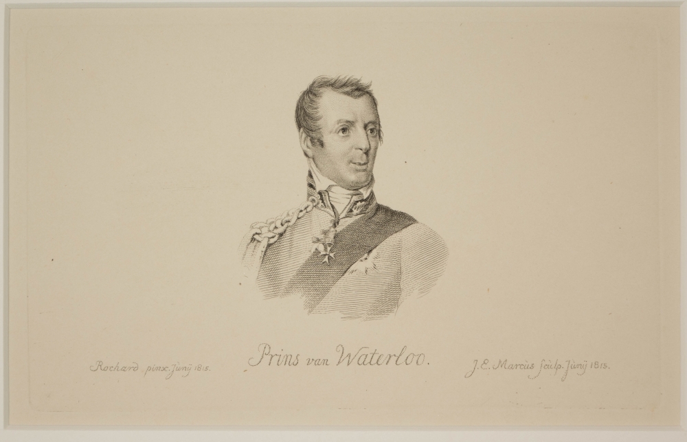 Portret van Willem II, de prins van Waterloo.