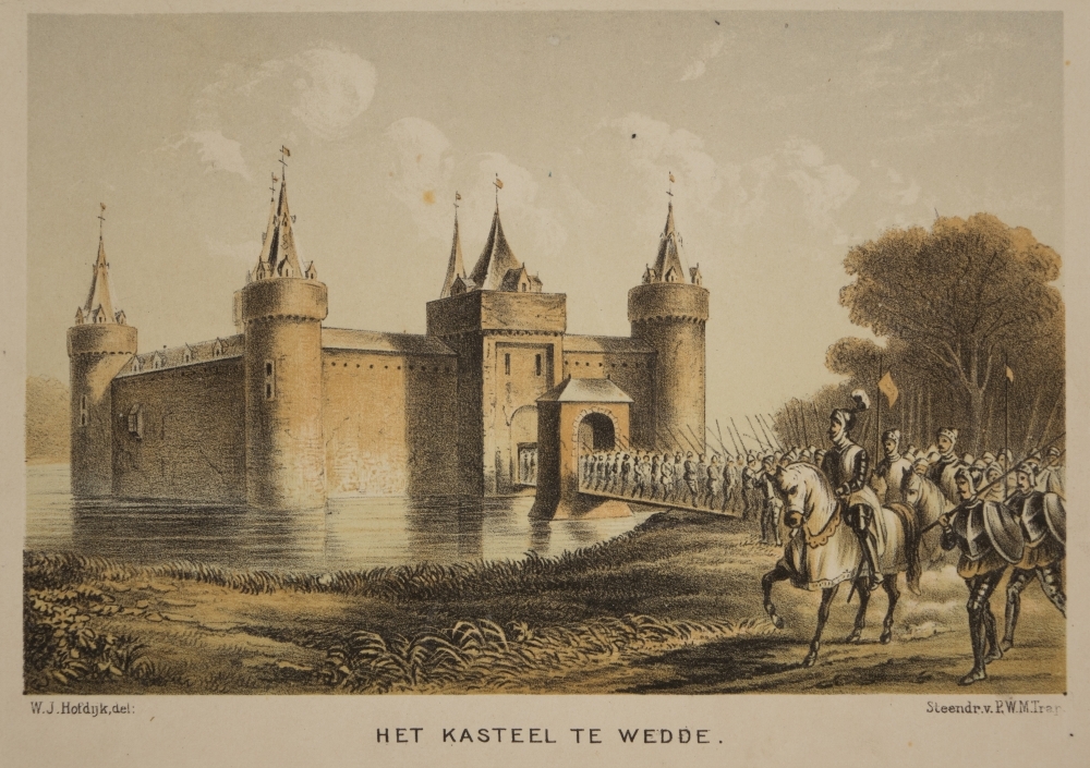 Het kasteel te Wedde.