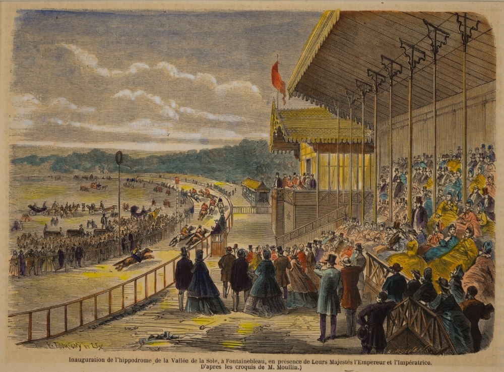 Inhuldiging van de drafbaan.