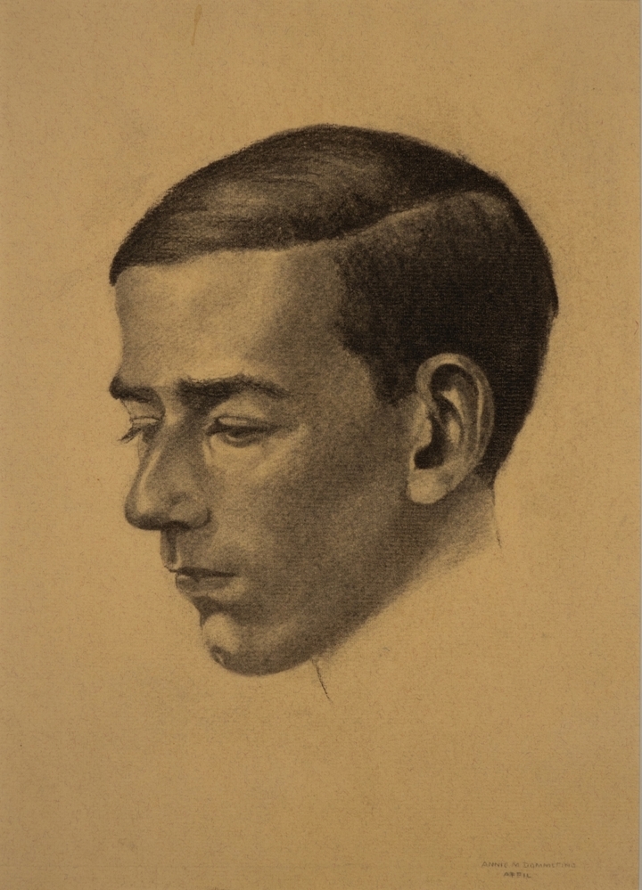 Portret van jonge man (broer van de kunstenares).