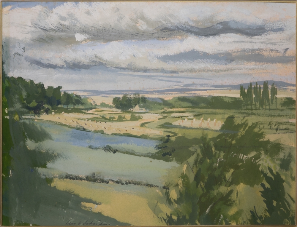 Landschap met rivier.