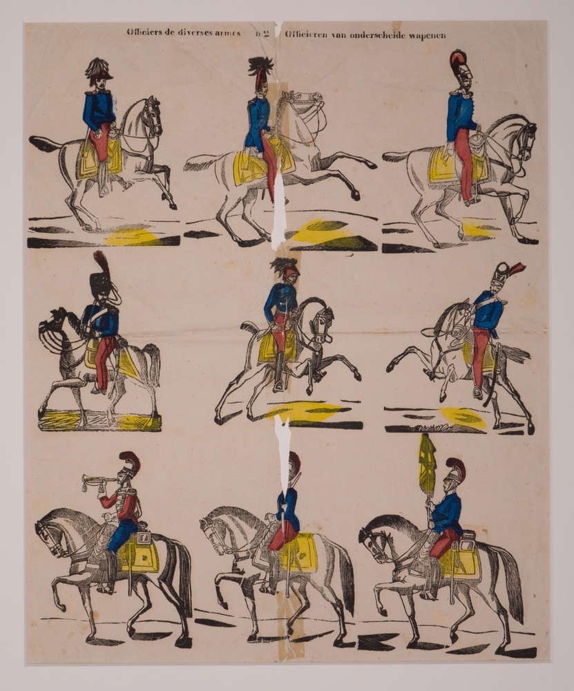 "Officiers de diverses armes (..) Officieren van onderscheide wapenen."