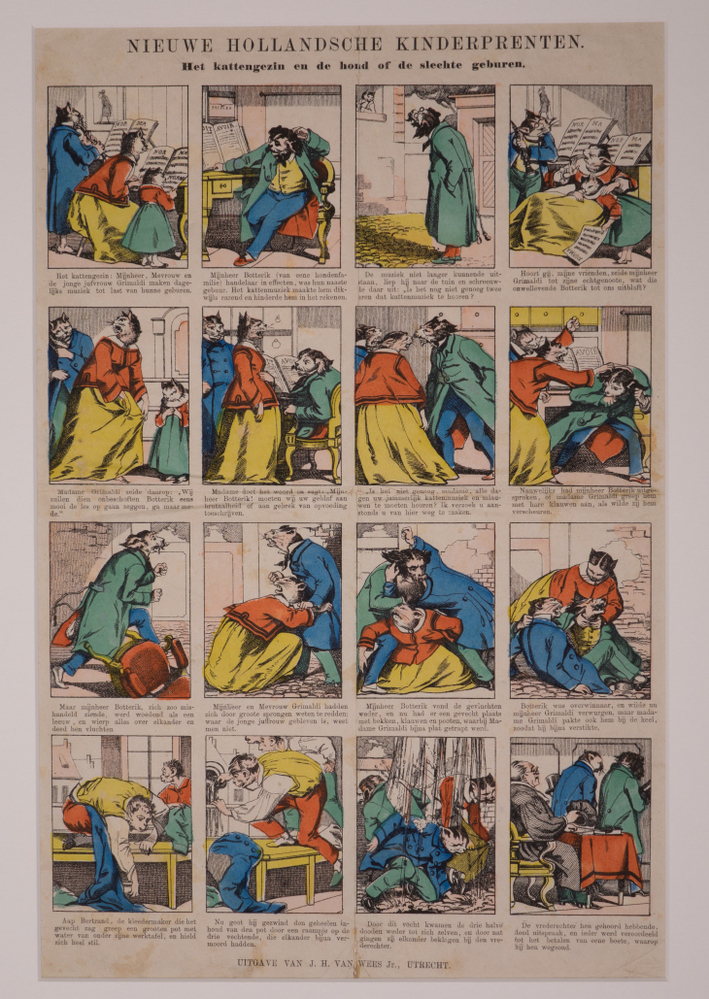 Het kattengezin en de hond of de slechte geburen.