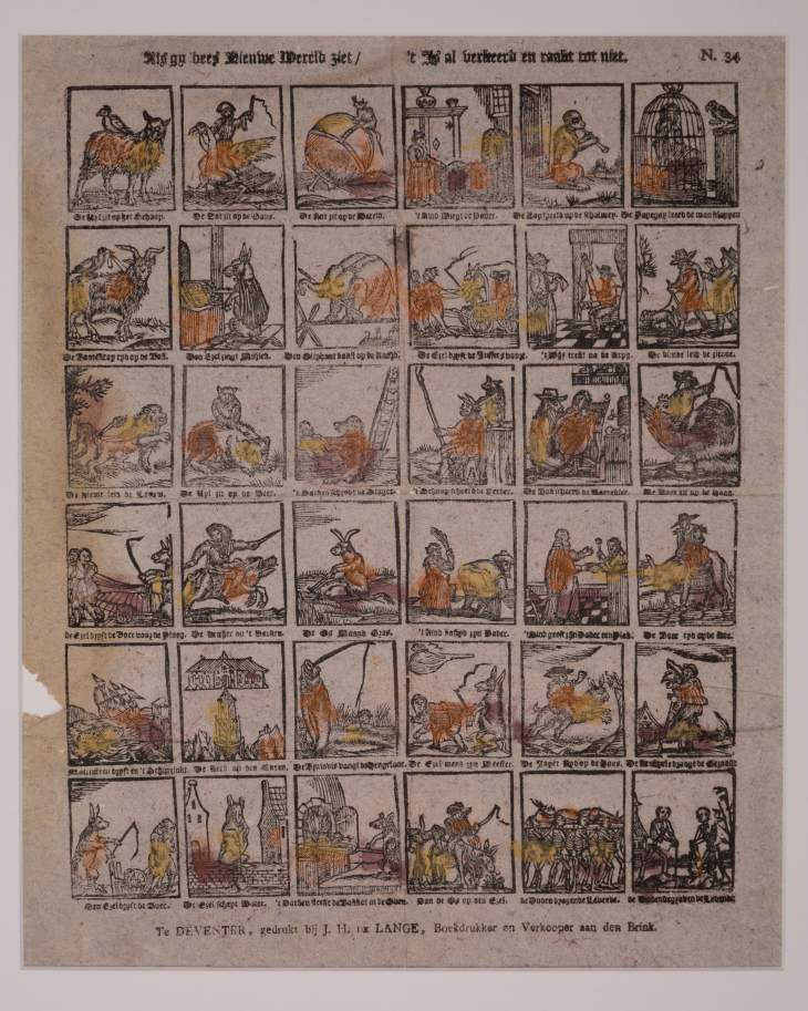 "Als gy dees' nieuwe Wereld ziet /  't Is al verkeerd en raakt tot niet.