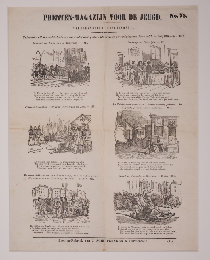 PRENTEN-MAGAZIJN VOOR DE JEUGD. No. 75. VADERLANDSCHE GESCHIEDENIS.