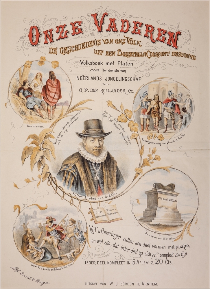 Aankondiging boek "Onze Vaderen, de geschiedenis van ons volk vanuit een Christelijk Oogpunt beschouwd".