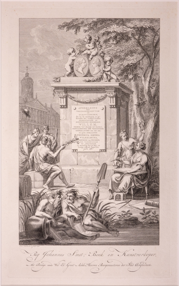 Inkomst en verblijf van Willem V en Wilhelmina te Amsterdam met de vreugdebedrijven en plechtigheden aldaar.