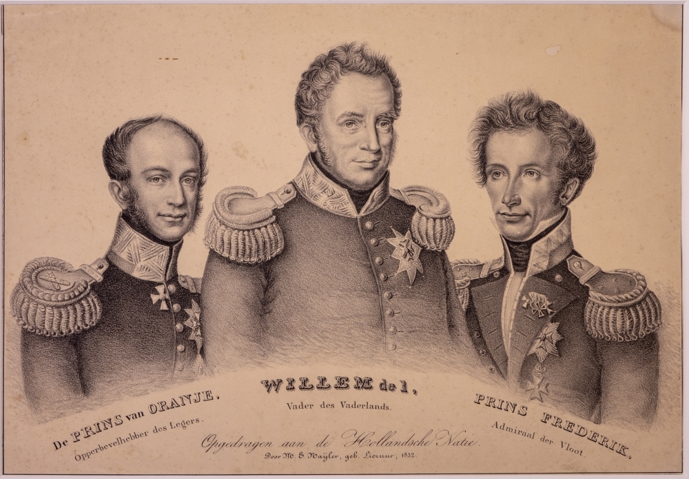 Koning Willem I, Willem II en Willem Frederik van Oranje-Nassau