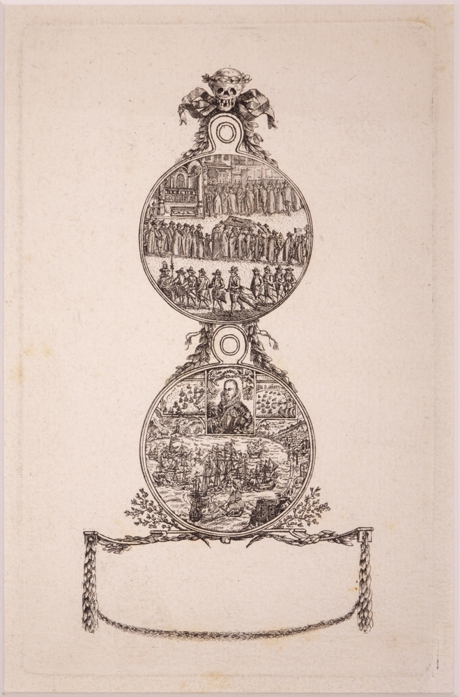 Zinneprent op de dood van Prins Maurits.