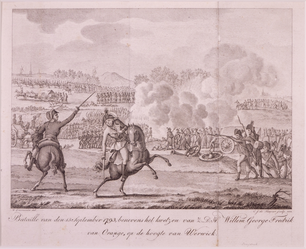 Bataille op de hoogte van Werwick, en het kwetsen van Prins Frederik.