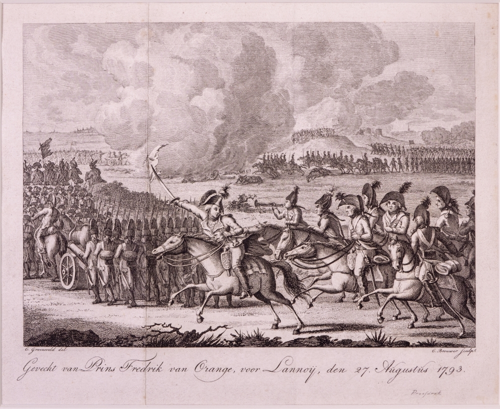 "Gevecht van Prins Frederik van Oranje, voor Lannoij, den 27 Augustus 1793."