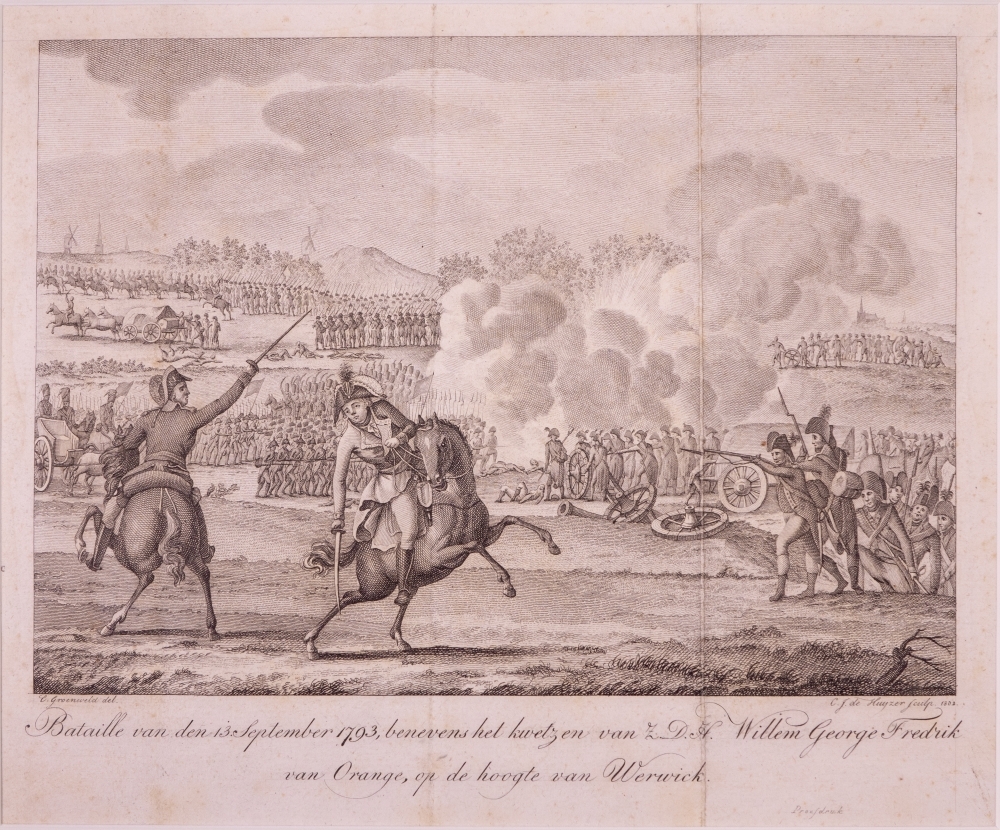 Bataille op de hoogte van Werwick, en het kwetsen van Prins Frederik.