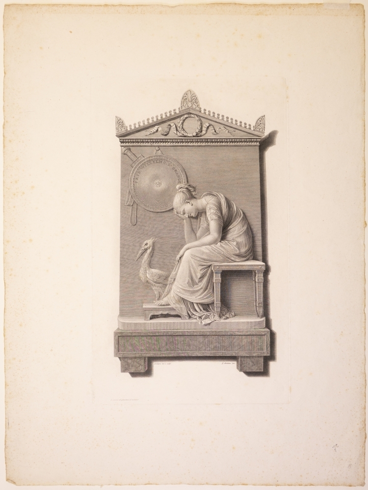 Zinneprent op de dood van Prins Frederik.