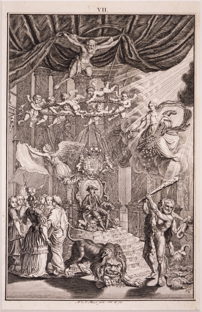 Illuminatien te 's Hage, Leyden, Amst. Rotr. enz bij gelegenheid der installatie van de Prins. (Willem V - stadhouder.).