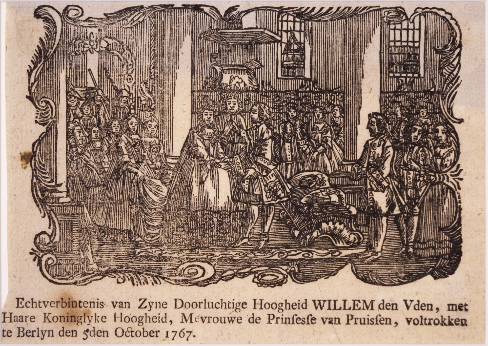 Huwelijk van Willem V en Wilhelmina van Pruissen.