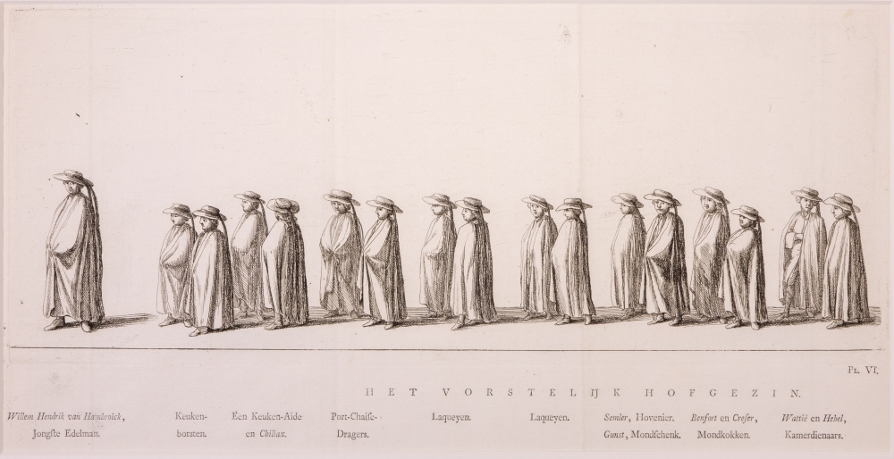 "NAUWKEURIGE AFBEELDING DER LIJK-STATIE VAN HAARE DOORLUCHTIGE HOOGHEID MARIA LOUISA, GEBOREN PRINCESSE VAN HESSEN-KASSEL, DOUAIRIERE VAN JOHAN WILLEM FRISO, PRINS VAN ORANGE EN NASSAU, ENZ. ENZ. ENZ."