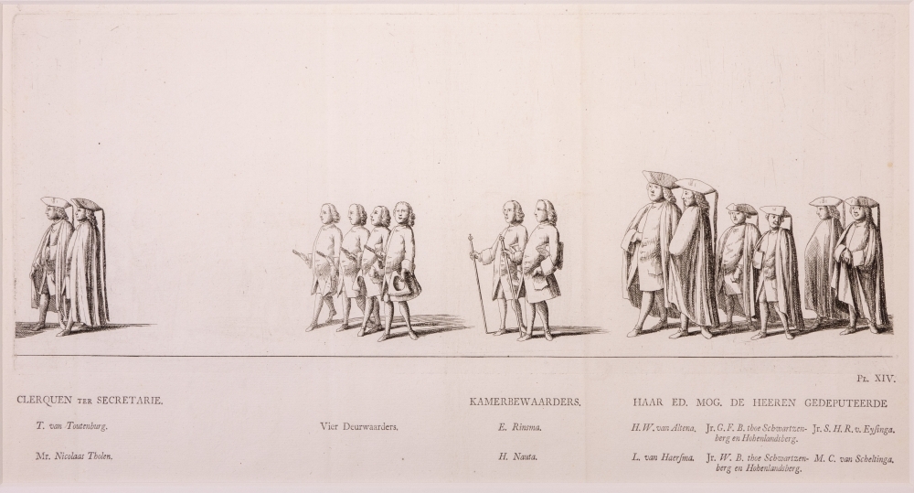 "NAUWKEURIGE AFBEELDING DER LIJK-STATIE VAN HAARE DOORLUCHTIGE HOOGHEID MARIA LOUISA, GEBOREN PRINCESSE VAN HESSEN-KASSEL, DOUAIRIERE VAN JOHAN WILLEM FRISO, PRINS VAN ORANGE EN NASSAU, ENZ. ENZ. ENZ."