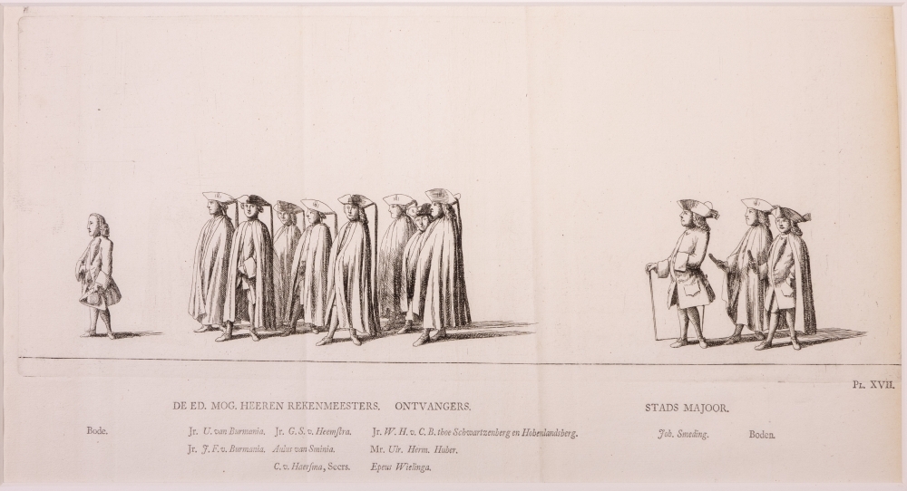 "NAUWKEURIGE AFBEELDING DER LIJK-STATIE VAN HAARE DOORLUCHTIGE HOOGHEID MARIA LOUISA, GEBOREN PRINCESSE VAN HESSEN-KASSEL, DOUAIRIERE VAN JOHAN WILLEM FRISO, PRINS VAN ORANGE EN NASSAU, ENZ. ENZ. ENZ."