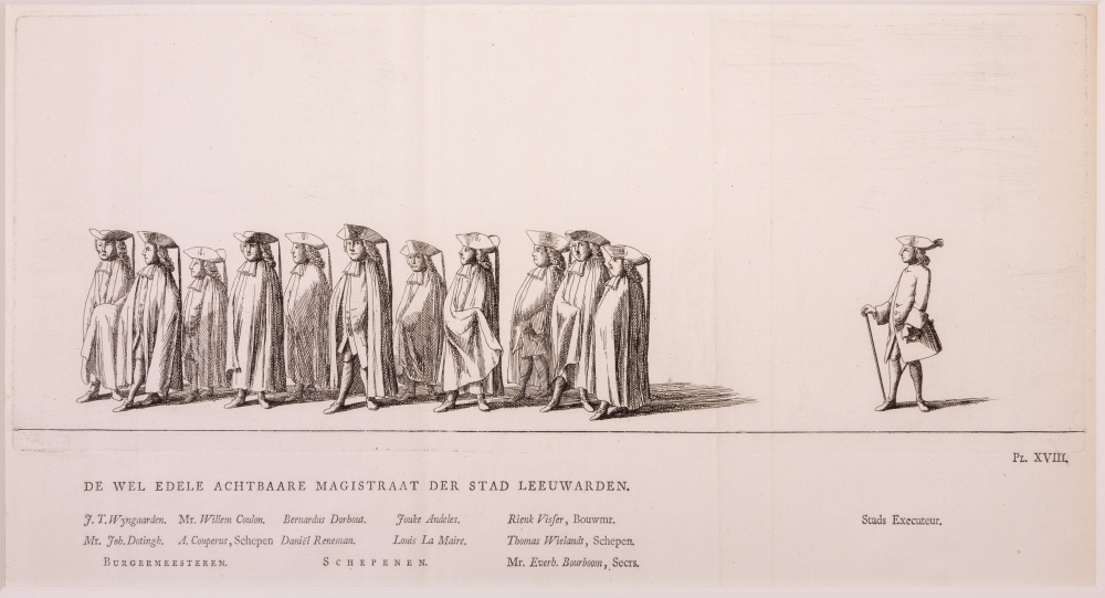 "NAUWKEURIGE AFBEELDING DER LIJK-STATIE VAN HAARE DOORLUCHTIGE HOOGHEID MARIA LOUISA, GEBOREN PRINCESSE VAN HESSEN-KASSEL, DOUAIRIERE VAN JOHAN WILLEM FRISO, PRINS VAN ORANGE EN NASSAU, ENZ. ENZ. ENZ."