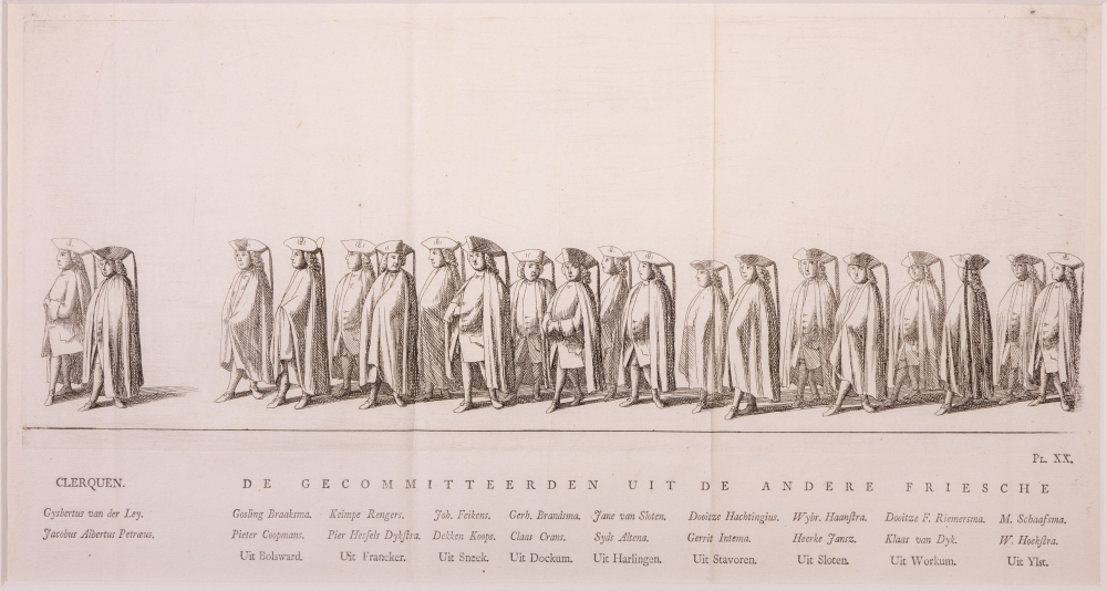 "NAUWKEURIGE AFBEELDING DER LIJK-STATIE VAN HAARE DOORLUCHTIGE HOOGHEID MARIA LOUISA, GEBOREN PRINCESSE VAN HESSEN-KASSEL, DOUAIRIERE VAN JOHAN WILLEM FRISO, PRINS VAN ORANGE EN NASSAU, ENZ. ENZ. ENZ."