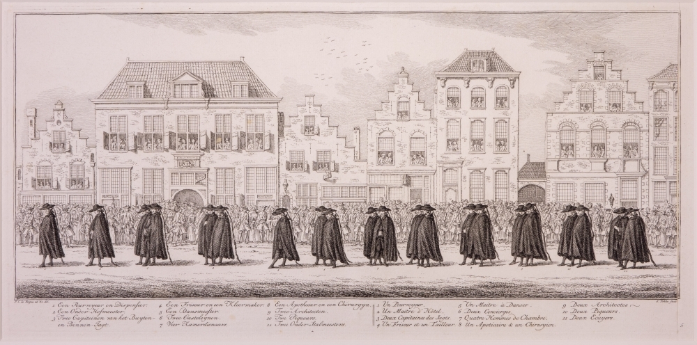 "De lijkstatie van Anna van Hannover, vrouw van Willem IV."