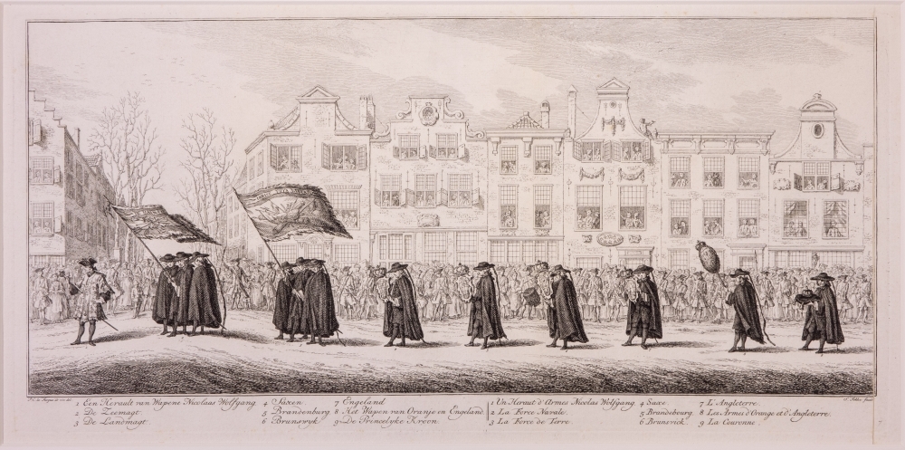 "De lijkstatie van Anna van Hannover, vrouw van Willem IV."