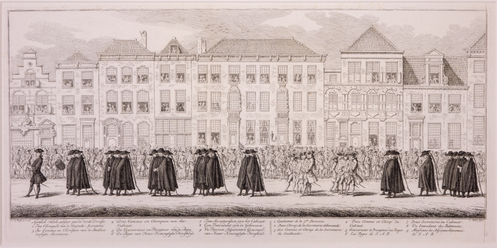 "De lijkstatie van Anna van Hannover, vrouw van Willem IV."