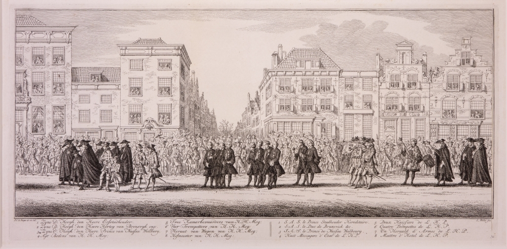 "De lijkstatie van Anna van Hannover, vrouw van Willem IV."