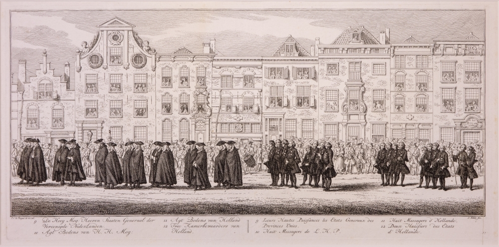 "De lijkstatie van Anna van Hannover, vrouw van Willem IV."