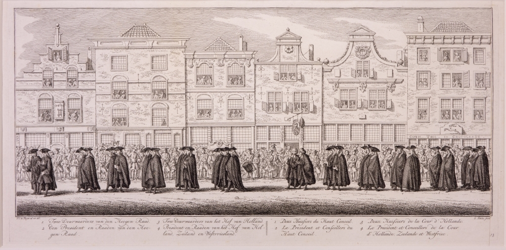 "De lijkstatie van Anna van Hannover, vrouw van Willem IV."