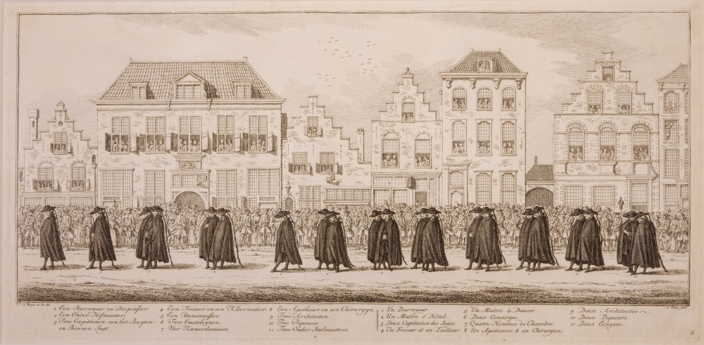 "De lijkstatie van Anna van Hannover, vrouw van Willem IV."