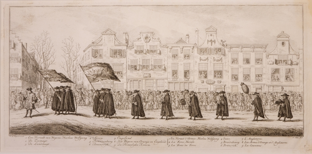 "De lijkstatie van Anna van Hannover, vrouw van Willem IV."