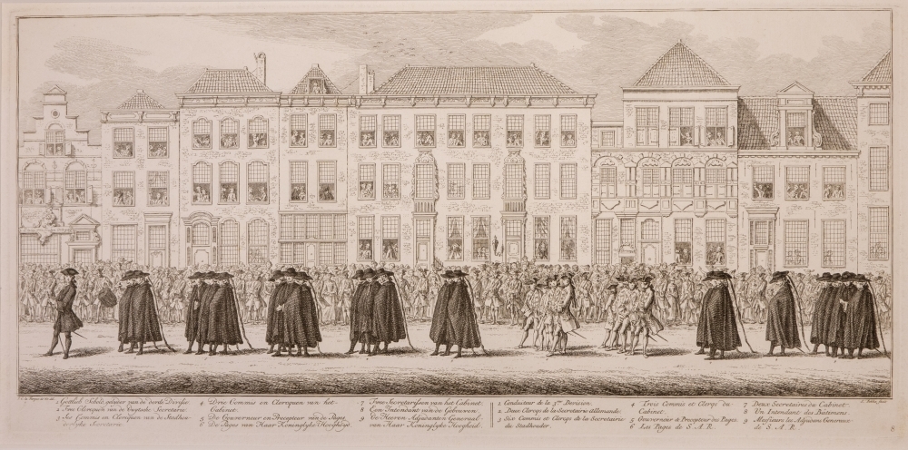 "De lijkstatie van Anna van Hannover, vrouw van Willem IV."