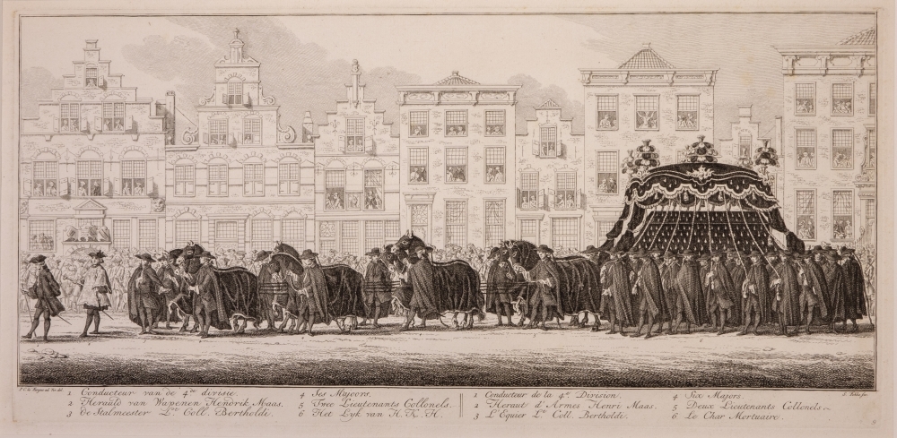 "De lijkstatie van Anna van Hannover, vrouw van Willem IV."